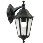Nordlux Cardiff Down Applique Murale Aluminium Noir | Convient pour 1x E27