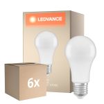 Lot 6x Ledvance Classic LED E27 Poire Dépolie 14W 1521lm - 827 Blanc Très Chaud | Dimmable - Équivalent 100W