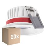 Lot 20x Ledvance Spot LED Fire Rated Aluminium Blanc 8W 720lm 36D - 940 Blanc Froid | Diamètre 68mm - IP65 - Meilleur rendu des couleurs - Dimmable