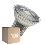 Lot 10x Ledvance Spot LED GU10 PAR16 6.1W 575lm 36D - 930 Blanc Chaud | Meilleur Rendu Des Couleurs - Dimmable - Équivalent 80W