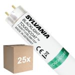 Lot 25x Sylvania Blacklight BL368 T12 Toughcoat 40W - 368 UV | 120cm