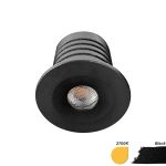 EcoDim Encastré Spot Mini Noir 2.5W 155lm 30D - 827 Blanc Très Chaud | 35mm - Diamètre 28mm - IP67 - Dimmable