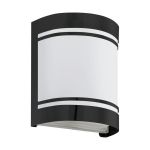 Eglo Applique Murale Cerno Acier Noir | IP44 - Convient pour 1x E27