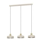 Eglo Suspension Luminaire Valdiola Acier Poncé | IP20 - Convient pour 3x E27 