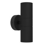 Eglo Applique Murale Tomelloso Extérieur Aluminium Noir Up & Down  | Convient pour 2x GU10