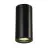 SLV Enola B Plafonnier Aluminium Noir Rond | Convient pour 1x GU10 +G28:G427