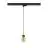 SLV Spot sur rail Suspension Luminaire Puri 2.0 3 Phases  Aluminium Noir Dorée | Convient pour 1x GU10 - Dimmable