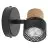 Ledvance LED Decor Spot Cork Acier Noir 3W 230lm - 827 Blanc Très Chaud | Dimmable
