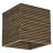 Ledvance Decor Mur et Plafonnier Carré Brun | Convient pour 1x E27
