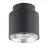 Emibig Plafonnier Nano Acier Noir | Convient pour 1x GU10 (AR111) - Max 12W