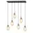 Emibig Suspension Luminaire Astral Acier Noir | Convient pour 6x E14 - Max 10W