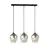 Emibig Suspension Luminaire Istar Acier Noir | Convient pour 3x E27 - Max 10W