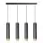 Emibig Suspension Luminaire Kibo Acier Noir | Convient pour 4x GU10 - Max 10W