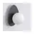 Emibig Applique Murale Ovo Acier Noir | Convient pour 1x G9 - Max 8W