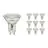 Lot 10x Noxion Spot LED GU10 PAR16 4.8W 450lm 36D - 827 Blanc Très Chaud | Équivalent 65W