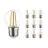 Lot 10x Noxion Lucent Lustre LED E27 Boule Filament Claire 2.5W 250lm - 827 Blanc Très Chaud - Équivalent 25W