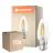 Lot 10x Ledvance Classic LED B22 Bougie Filament Claire 3.4W 470lm - 827 Blanc Très Chaud | Équivalent 40W
