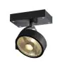 SLV Kalu Spot Aluminium Noir | Convient pour 1x GU10 (AR111) 