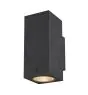 SLV Enola Up/Down Applique Murale Aluminium Gris Carré 20W 1900lm - 940 Blanc Froid | Extérieur - IP65 - Meilleur Rendu Des Couleurs