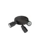 SLV Puri 2.0 Aluminium Spot Noir | Convient pour 3x GU10