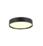 SLV Decona Mur et Plafonnier Aluminium Noir Rond 18W 1450lm - 930 Blanc Chaud | IP44 - Meilleur Rendu Des Couleurs - Dimmable 