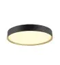 SLV Decona 42 Plafonnier Aluminium Noir Dorée Rond 23W 2680lm - 930-940 CCT | IP44 - Meilleur Rendu Des Couleurs - Dimmable 