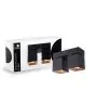 D'Lite Plafonnier Kubo Noir Inclinable et Rotatif | IP20 - Convient pour 2x GU10