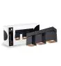 D'Lite Plafonnier Kubo Noir Inclinable et Rotatif | IP20 - Convient pour 3x GU10