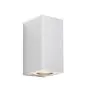 Nordlux Canto Maxi Kubi 2 Applique Murale Aluminium Blanc Up & Down | IP44 - Convient pour 2x GU10