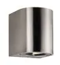Nordlux Canto 2 Applique Murale Acier Inoxydable Up & Down - 10.6W 500lm - 830 Blanc Chaud | IP44