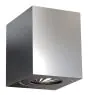 Nordlux Canto Kubi 2 Applique Murale Acier Inoxydable Up & Down - 10.6W 500lm - 830 Blanc Chaud | IP44