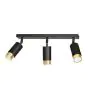 Emibig Plafonnier Hiro Acier Noir | Convient pour 3x GU10 - Max 10W
