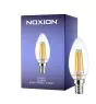 Noxion Lucent LED E14 Bougie Filament Claire 4.5W 470lm - 827 Blanc Très Chaud | Dimmable - Équivalent 40W