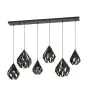 Eglo Suspension Luminaire Carlton 1 Acier Noir Cuivre | IP20 - Convient pour 6x E27 