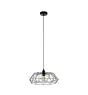 Eglo Suspension Luminaire Carlton 2 Acier Noir | IP20 - Convient pour 1x E27 