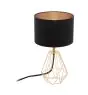 Eglo Lampe De Chevet Carlton 2 Acier Cuivre Noir | IP20 - Convient pour 1x E14 