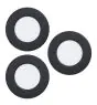 Lot 3x Eglo Encastré Spot Fueva 6 Plastique Noir 11.1W 1350lm - 827-840-865 CCT