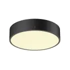 SLV Medo Pro 30 Mur et Plafonnier Aluminium Noir Rond 10W 1250lm - 930-940 CCT | IP50 - Meilleur Rendu Des Couleurs - Dimmable 