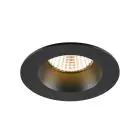 SLV New Tria 68 Spot Aluminium Noir Rond 8.3W 460lm 38D - 927 Blanc Très Chaud | Diamètre 68mm -  Meilleur Rendu Des Couleurs - Dimmable 