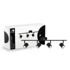 D'Lite Plafonnier Trop Sablonneux Noir| Convient Pour 4x GU10