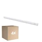 Lot 4x Noxion Réglette LED Batline V2.0 8W 990/1080/1050lm - 830-865 CCT | 60cm