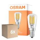 Lot 6x Osram LED Special E14 Tubular Ampoule T26 Filament Claire 2.8W 250lm - 827 Blanc Très Chaud | Dimmable - Équivalent 25W