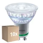 Lot 10x Philips MASTER LED Spot Classic GU10 PAR16 2.1W 375lm 36D - 830 Blanc Chaud | Équivalent 50W