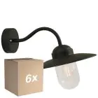 Lot 6x Nordlux Luxe Applique Murale Métal Noir | Convient pour E27