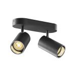 SLV Asto Aluminium Spot Zwart | Geschikt voor 2x GU10