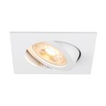SLV New Tria 68 Spot Aluminium Wit Vierkant | Zaagmaat 68mm - Geschikt voor 1x GU10 