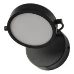 Ledvance Decor Puck Wandlamp Zwart 11W 370lm - 930 Warm Wit | Beste Kleurweergave