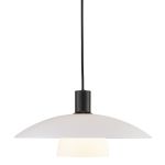 Nordlux Verona Pendelarmatuur Glas Zwart | Geschikt voor 1x E27