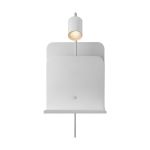 Nordlux Wandlamp Roomi Metaal Wit | IP20 - Geschikt voor 1x GU10 - met USB