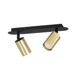 Emibig Plafondlamp Zen Staal Zwart | Geschikt voor 2x GU10 - Max 10W